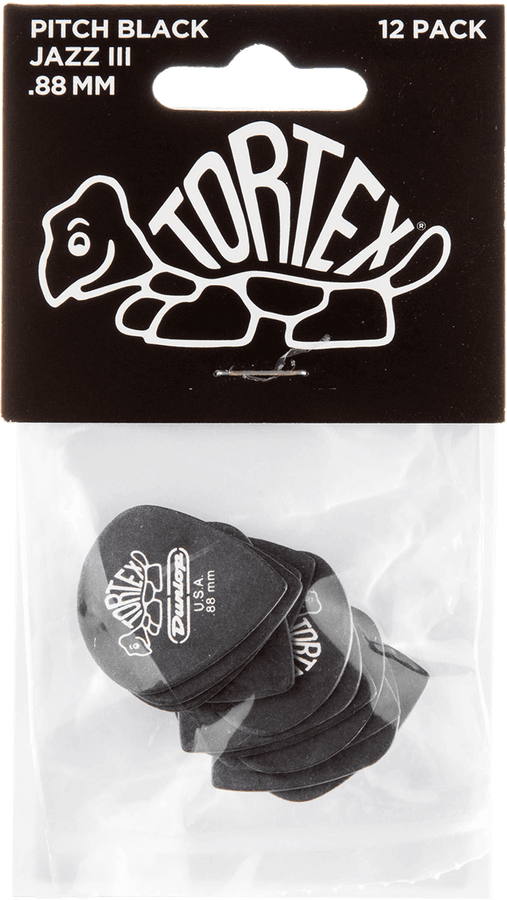 12 x 0,88mm Tortex Pitch Black Jazz III