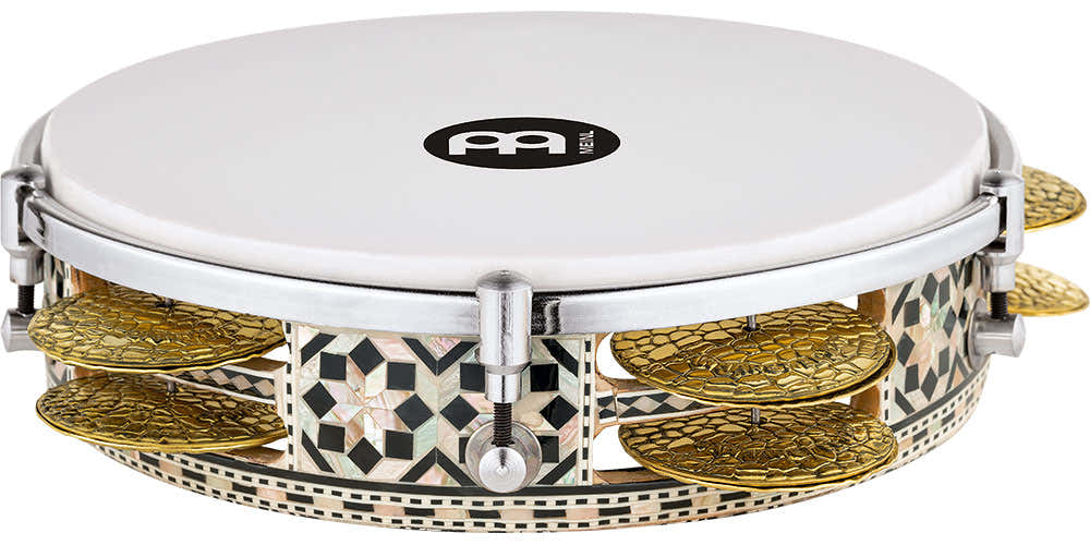 PERCUSSION 8 3/4 ARTISAN EDITION RIQ DRUM WHITE PEARL MOSAIC ROYALE - AERIQ1
