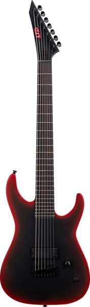 Ltd M-7 Barítono HT Preto Metalizado Red Burst Acetinado