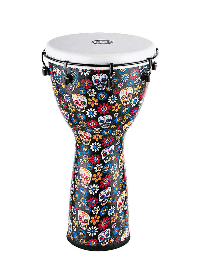 PERCUSSION 12" ALPINE SERIES DJEMBE SYNTHETIC HEAD DAY OF THE DEAD - ADJ12-DA