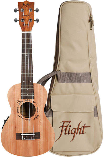 Flight DUC523CEQ Concert Electro-Acoustic Ukulele -