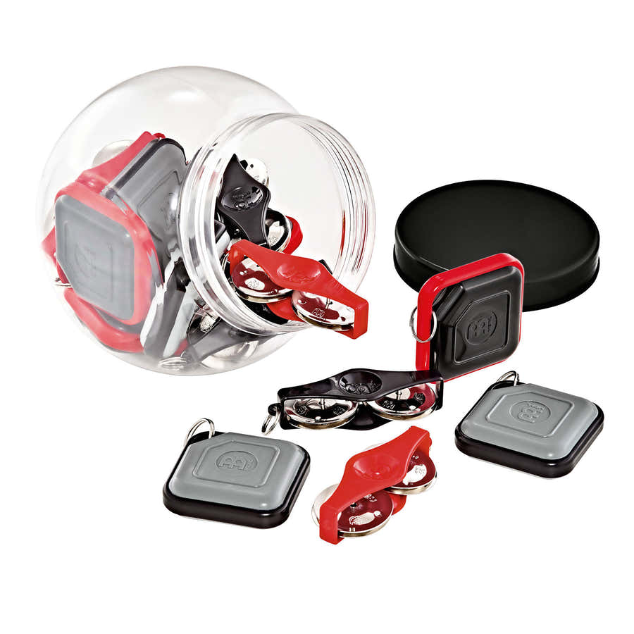 KRA1 - SET KEY RING 10 SHAKER 8 TAMBOURINE