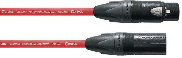 Cabo de microfone XLR 5 M Vermelho