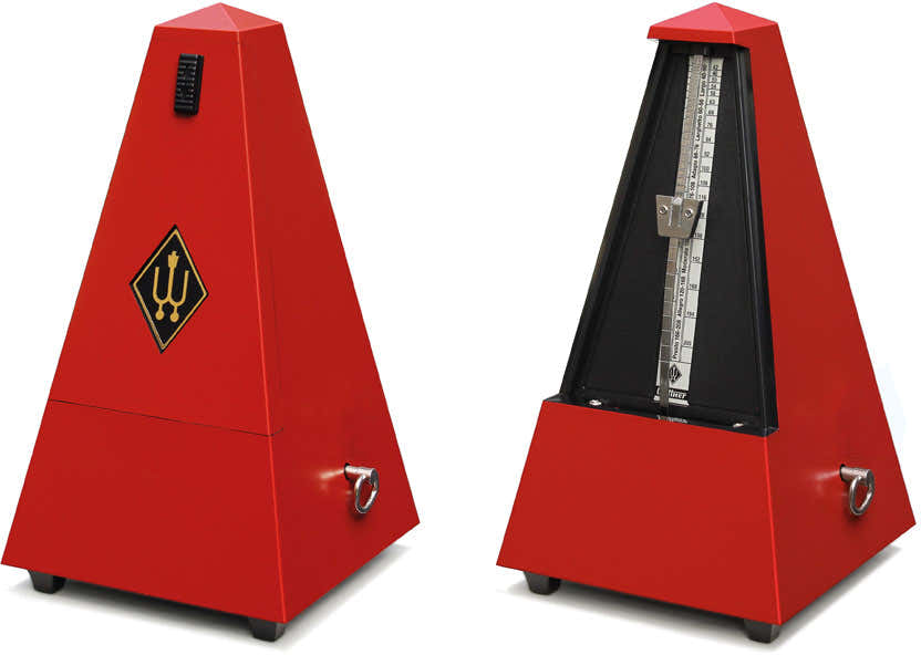 PYRAMIDAL METRONOME DARK RED MATTE 845201