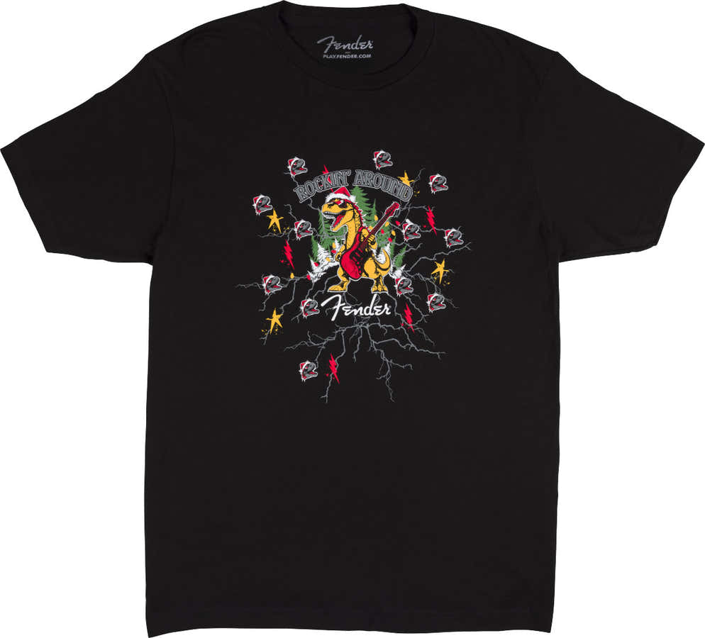 2025 Fender Ugly Christmas Tee Black L