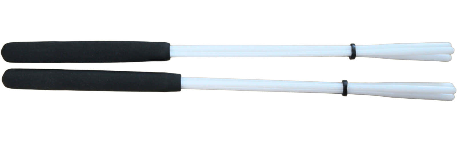 C-BT09 Baqueta de tamborim de 3 fios abertos branca, 36 cm - dura