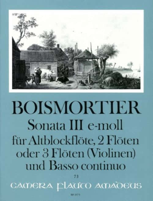 Boismortier - Sonate III Op.34 E-moll - Conducteur & Parties