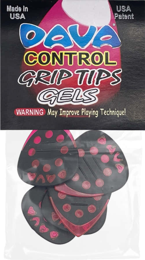 Palhetas Grip Tips Gel Tip Saco de 6 Peças