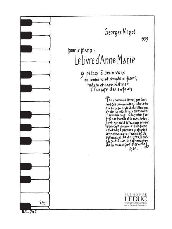 Migot Georges - O livro de ANNE-marie