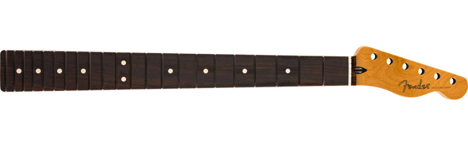 Braço Tele Fat em ácer torrado acetinado, 22 Medium Jumbo, 9.5, RW, formato U