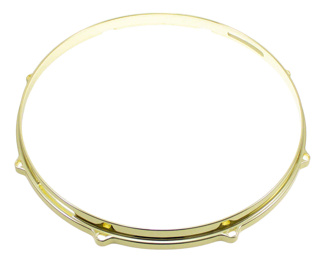 HDC3-14-8SBR - 14" 8 HOLES SNARE SIDE BRASS 3MM DIE CAST DRUM HOOP