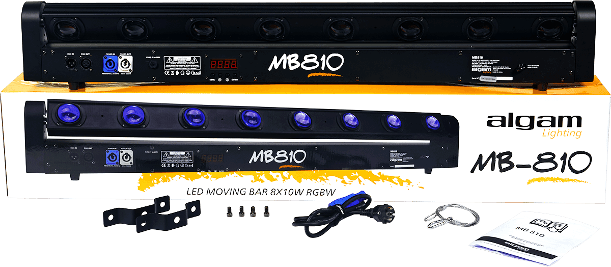 MB 810 - BARRA LED MOTORIZADA 8 RGBW