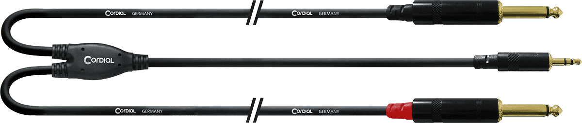 Cabo Y Divisor Minijack Estéreo/2 Jacks Mono Longos 3 M