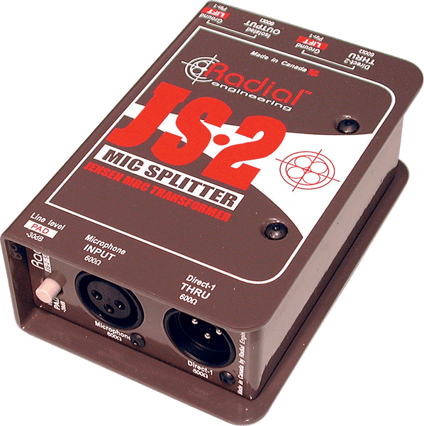 Radial JS2 Splitter 1 entrada / 2 saídas