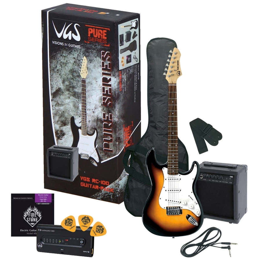E-Guitar Rc-100 Guitar Pack 3-Tone Sunburst