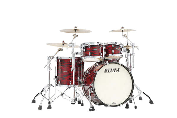 Tama STARCLASSIC MAPLE STAGE 22 DRUM KIT CHROME SHELL HARDWARE RED OYSTER