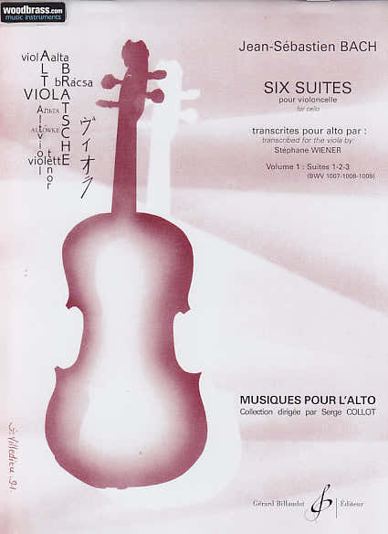 BACH J.S. - Six Suites Pour Alto Vol.1 Suites 1,2,3