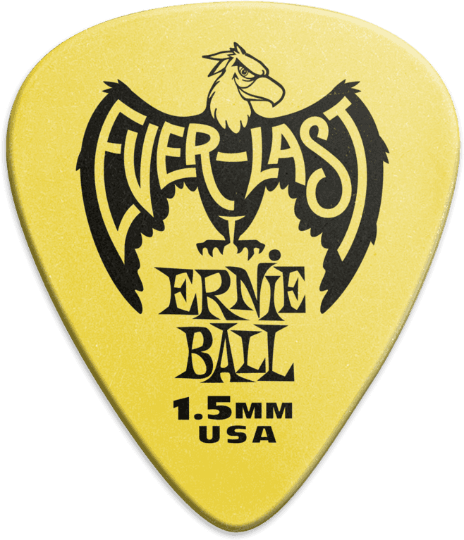 Palhetas Everlast Saqueta de 12 Amarelo 1,5mm