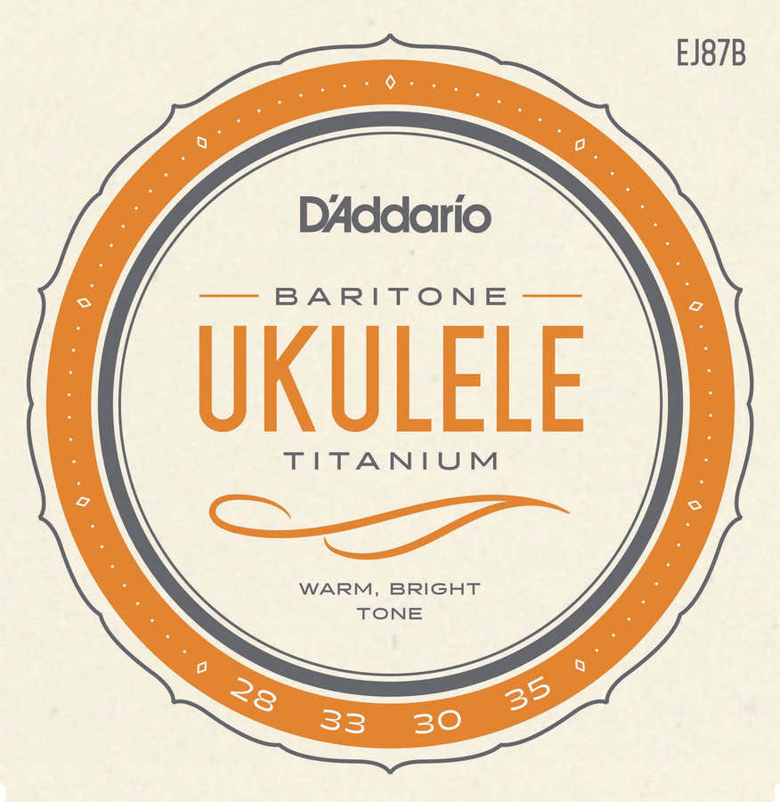 EJ87b Titânio Ukulele Cordas Barítono