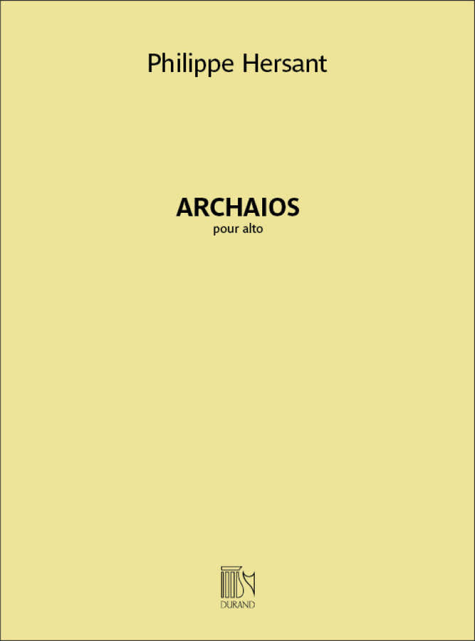 Hersant Philippe - Archaios - Alto