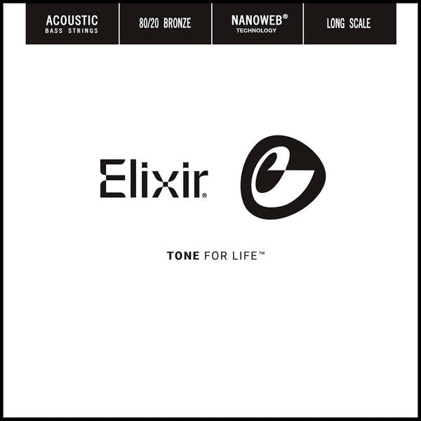 ACOUSTIC BASS CORDS NANOWEB NICKEL SINGLE UNIT REFILL ROUND THREAD 045
