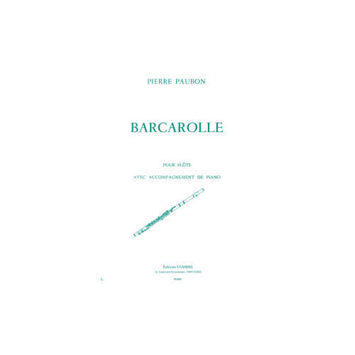 Paubon - Barcarolle - Flûte et Piano
