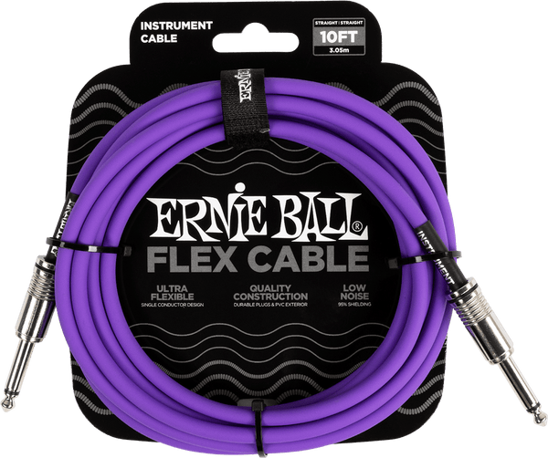 Ernie Ball Cabos de Instrumento Flex Jack/jack 3M Roxo