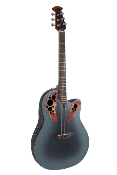 Ovation E-Acoustic Guitar Celebrity Elite Mid Cutaway Reverse Blue Burst