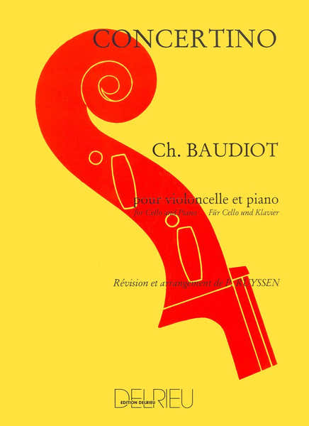 Edition Delrieu Baudiot Charles-Nicolas - Concertino - Violoncelle Piano