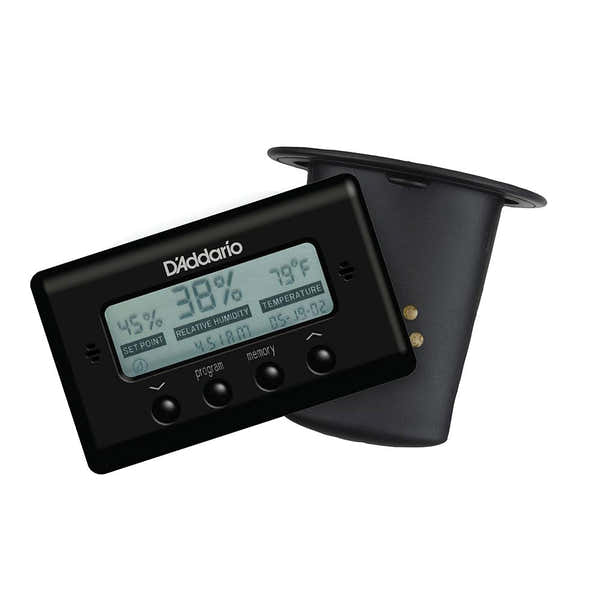 D'ADDARIO ACOUSTIC GUITAR HUMIDIFIER WITH DIGITAL HUMIDITY & TEMPERATURE SENSOR