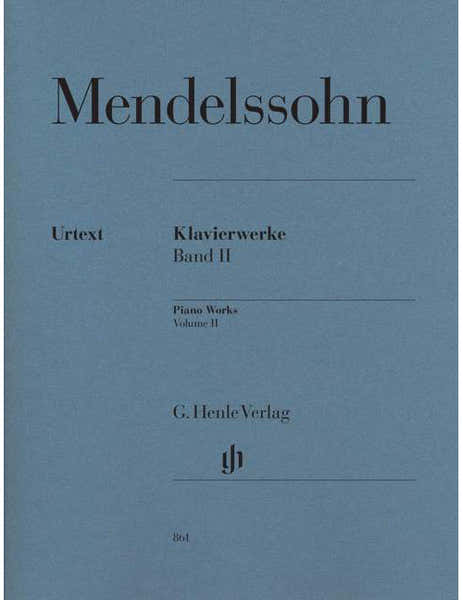 Henle Verlag Mendelssohn Bartholdy - Selected Piano Works Vol. 2 - Piano