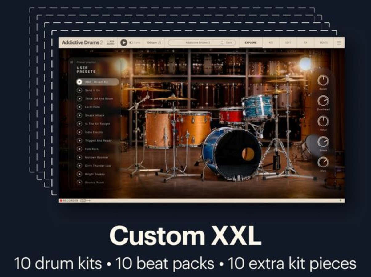 Addictive Drums 2 Coleção Custom XXL