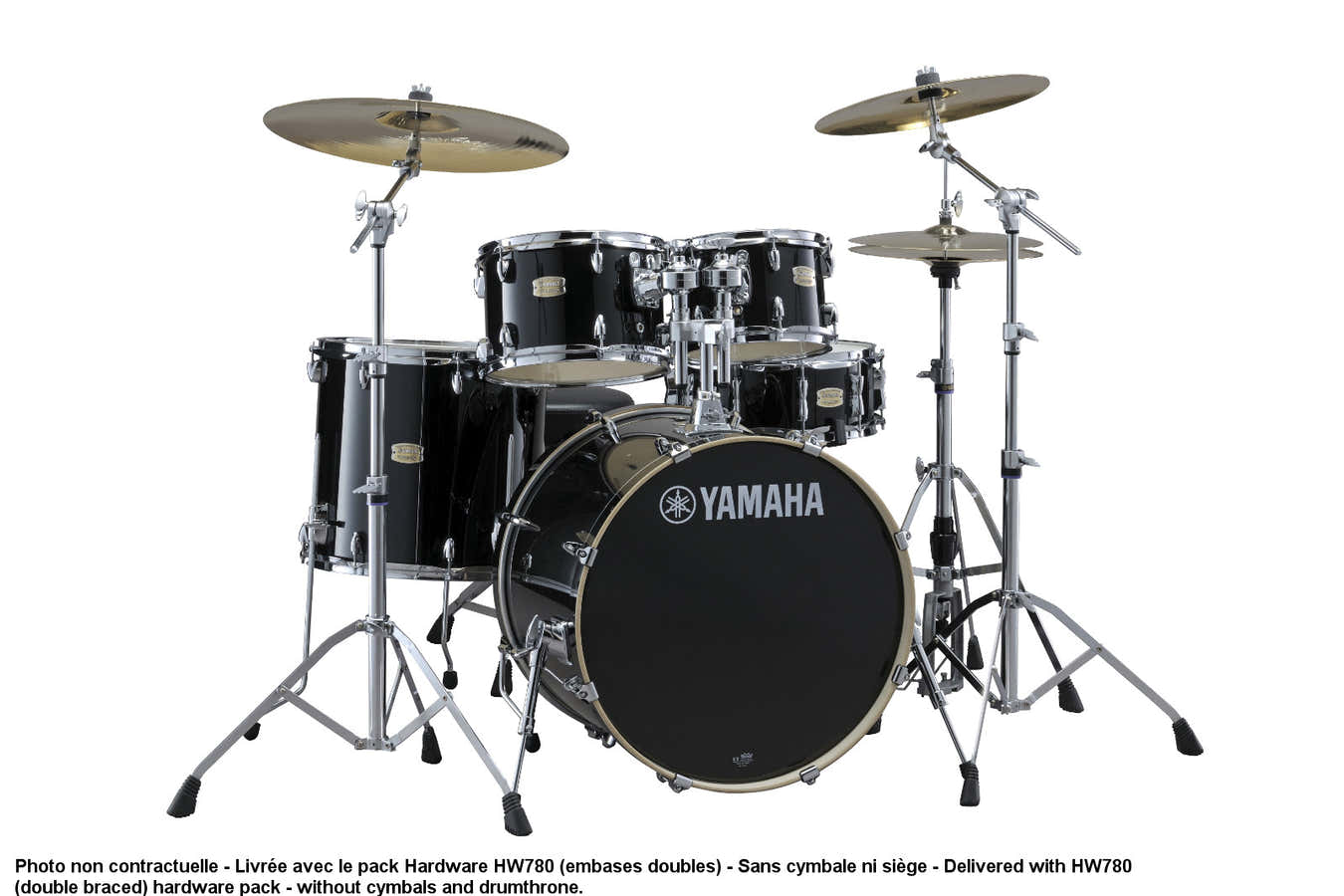 STAGE CUSTOM BIRCH - FUSION 20" - RAVEN BLACK + PACK HARDWARE HW780