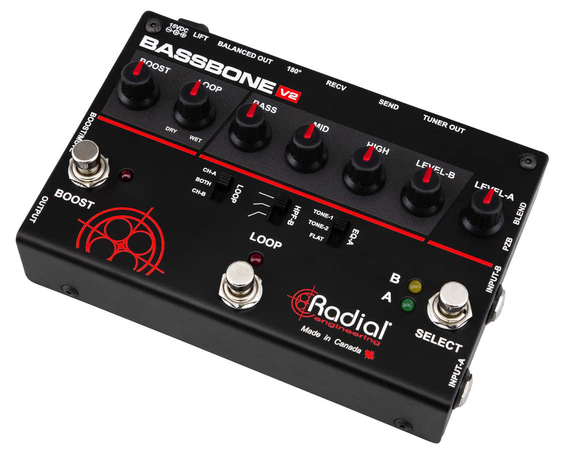 Preamplificador para baixo 2 Canais