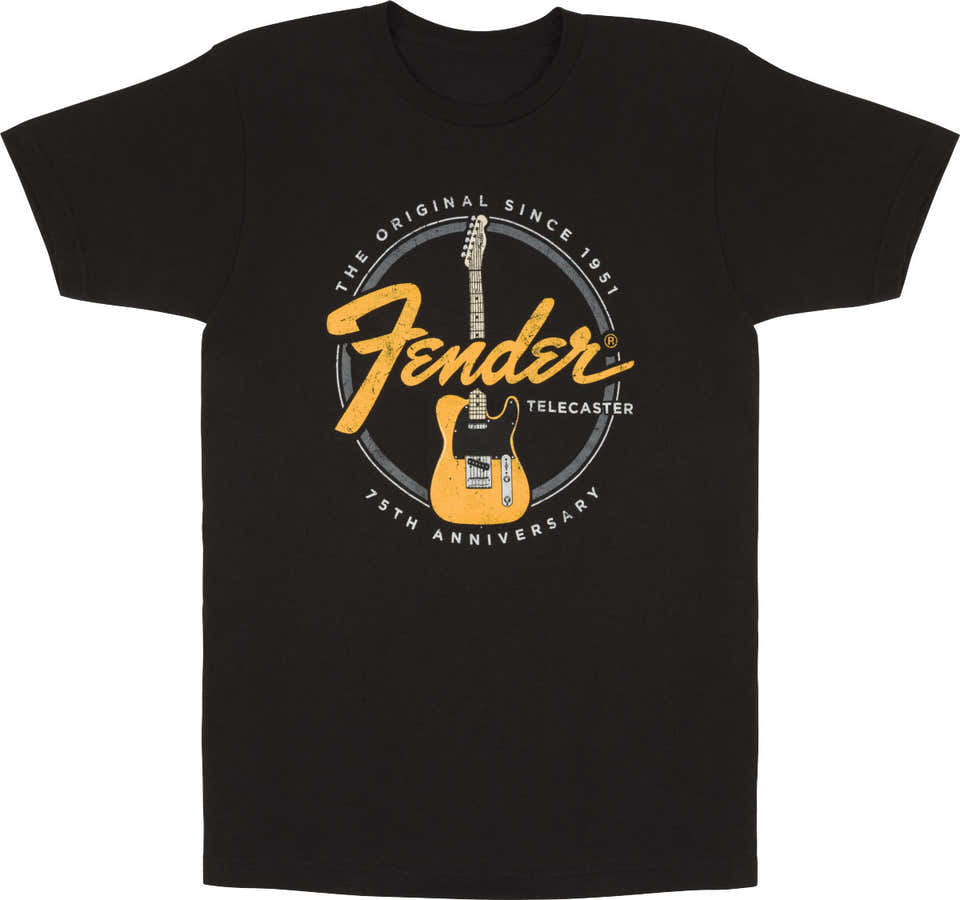 "XL" T-Shirt 75th Telecaster Vintage Black
