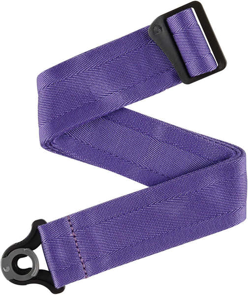 Correia de guitarra com bloqueio automático, violeta-escuro