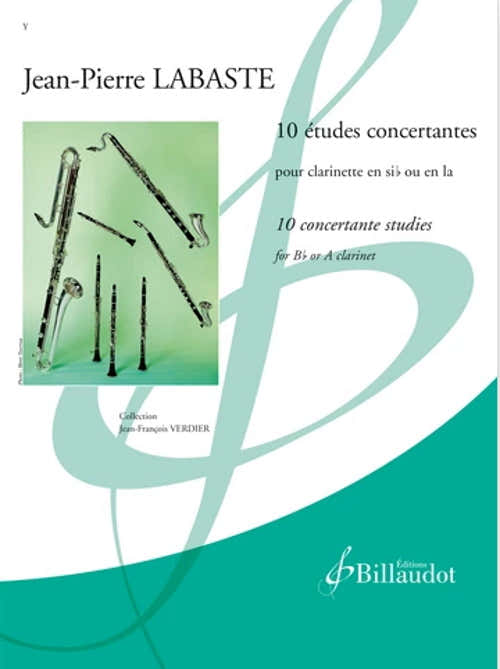 Labaste J.P - 10 Etudes Concertantes - Clarinette