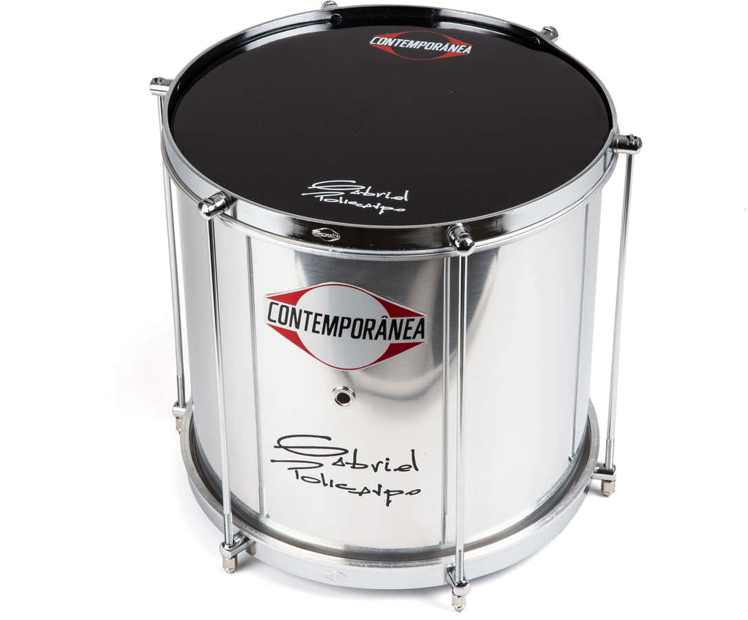 Repinique 12" x 30cm G. Policarpo alumínio - 6 tirantes - Pro