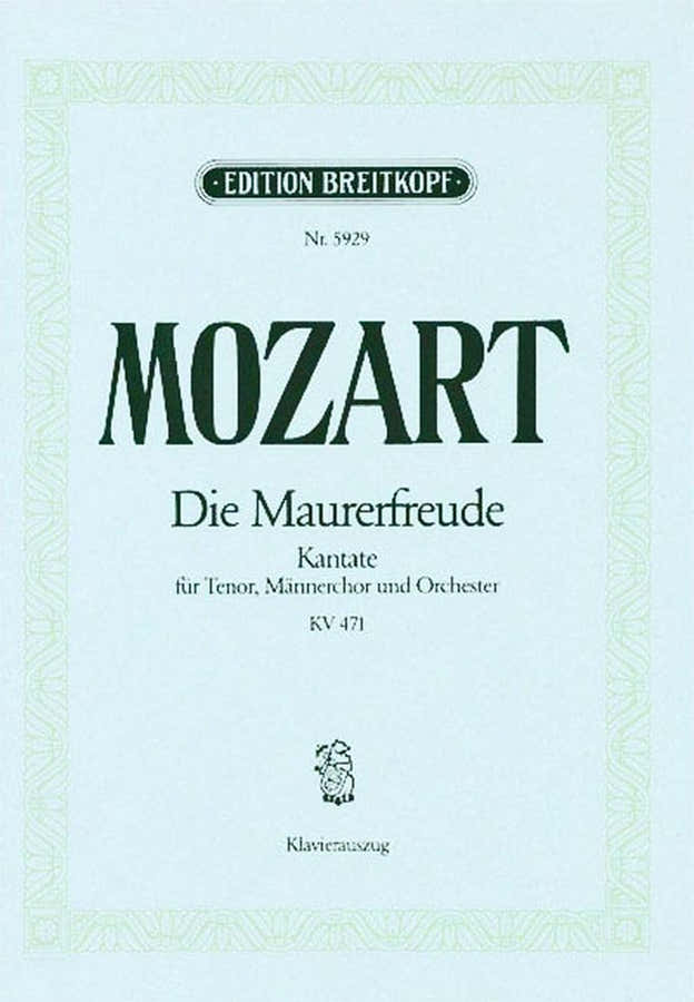 Moz W.A. - Die Maurerfreude Mi bemol maior Kv 471 - Canto Coro Piano