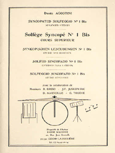 Solfège Syncopé Vol.1 Bis - Agostini