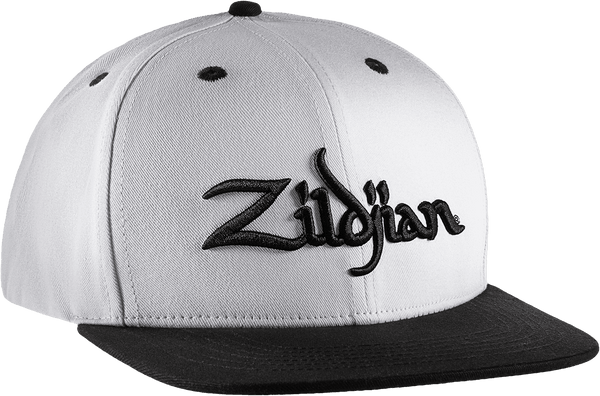 Zildjian White Snapback Cap 6 Panels
