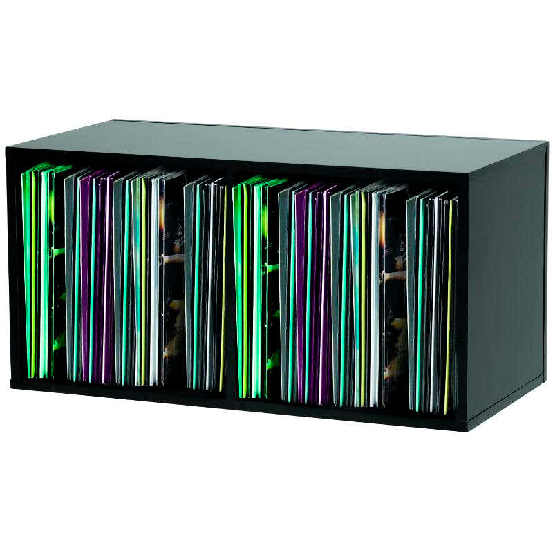 BLACK RECORD BOX 230 VINYLS