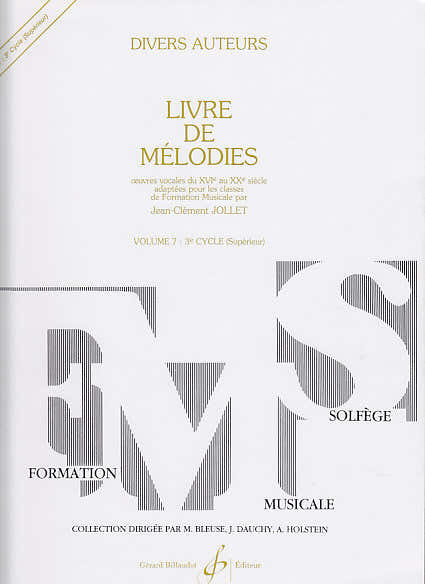 JOLLET JEAN-CLEMENT - LIVRE DE MELODIES VOL.7