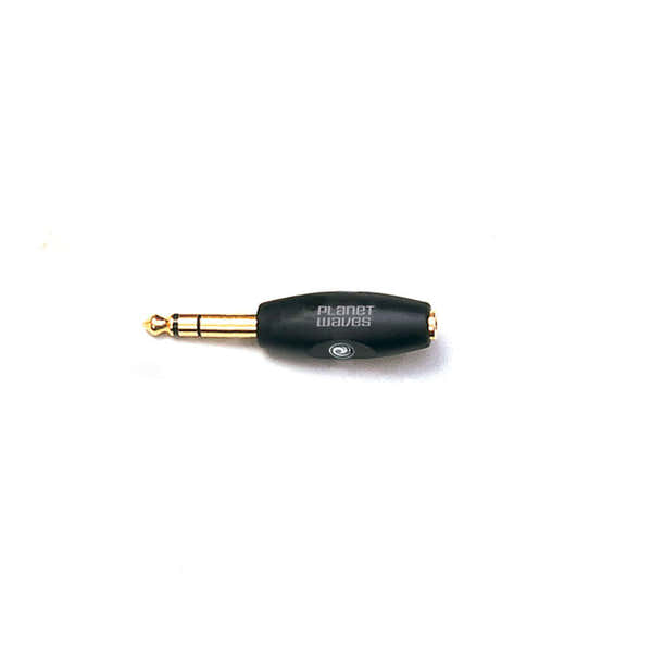 D'ADDARIO Adaptador estéreo fêmea de 1/8 Inch para estéreo macho de 1/4 Inch