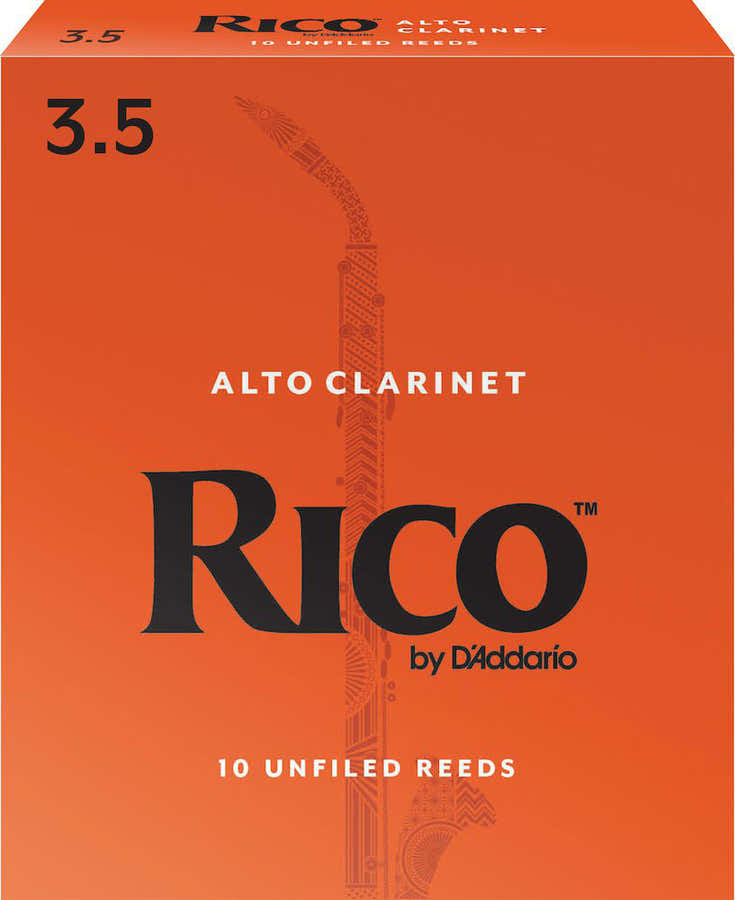 RDA1035 - RICO PALHETAS CLARINETE ALTO PAR FORCE3,5 (BOX OF10)