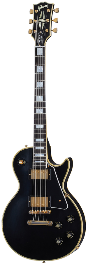 Les Paul Custom 1968 Reedição Ébano ultraligeiramente envelhecido CSHR