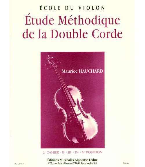 Hauchard Maurice - Etude Methodique De La Double Corde Vol.2