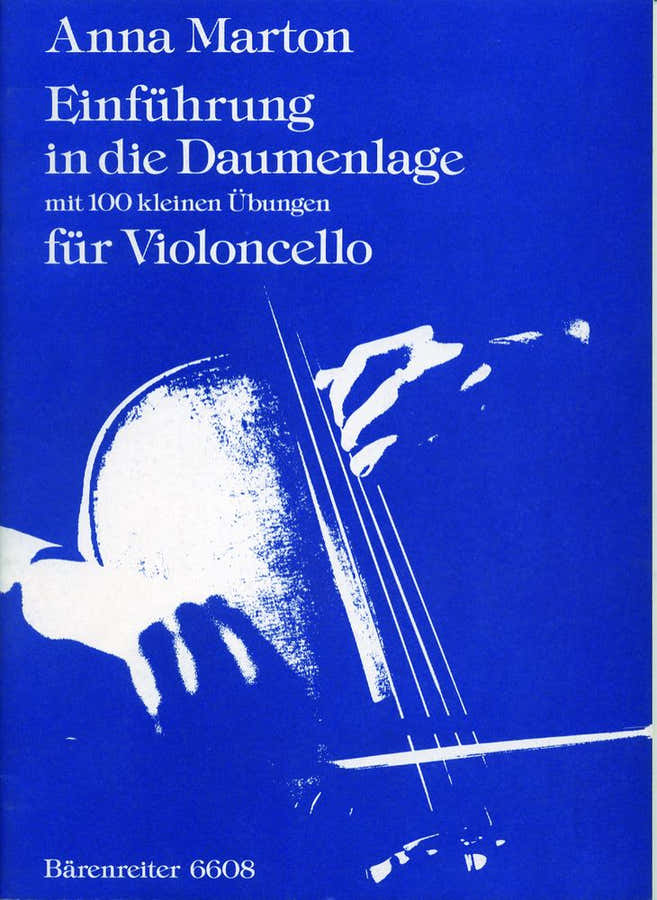 Marton Anna - Einfuhrung In Die Daumenlage - Violoncelle