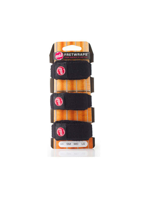 FretWraps Pack de 3 MTD Preto - Pequeno
