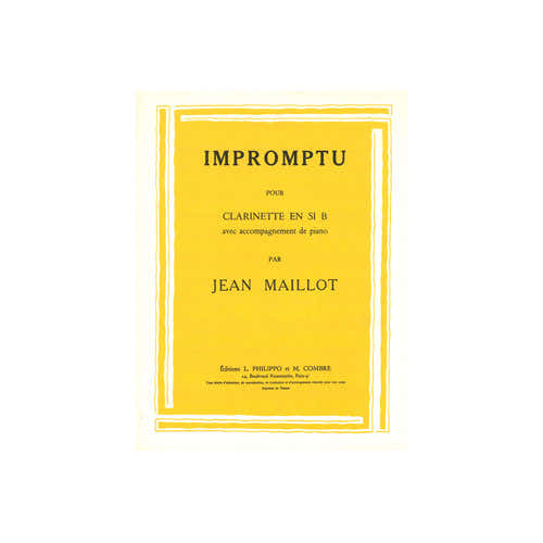 Maillot - Impromptu - Clarinette et Piano